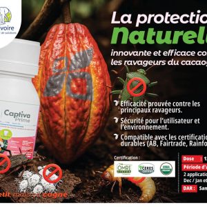 Insecticide liquide 100% biologique CAPTIVA PRIME 31 EC 120 ml – Spécial cacao