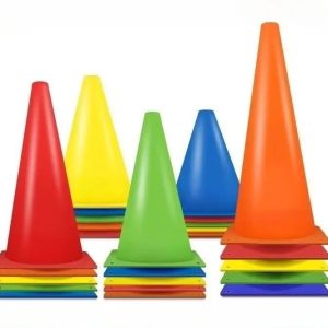 Cônes d’entrainement multicolores 18 cm