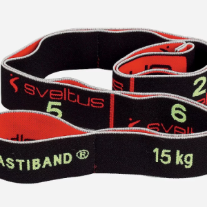 Élastique de fitness bleu ELASTIBAND avec poster 20 kg Sveltus