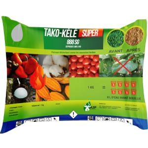 Herbicide granulé total TAKO KELE SUPER 888 SG 1 kg – Toutes les cultures