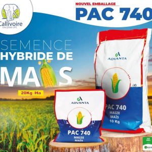 Semence hybride de maïs orange F1 PAC 740 10 kg