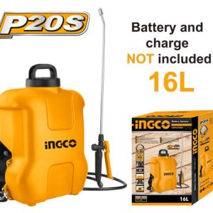 Pulvérisateur à batterie au lithium INGCO 16 litres 20 V – Agriculture, hygiène publique, industrie, jardinage