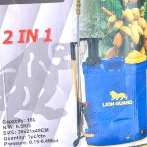 Pulvérisateur à dos manuel et électrique LION GUARD 16 litres (2 en 1) – Agriculture, hygiène publique