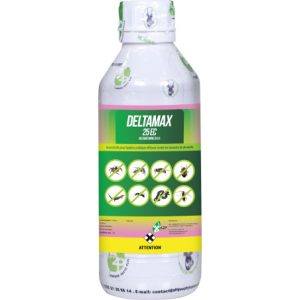 Insecticide liquide DELTAMAX 25 EC 1 litre – Culture (banane, palmier à huile), hygiène publique, domicile, bureau, restaurant, hôtel, entrepôt