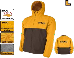 Jacket INGCO imperméable Taille L – Agriculture, Btp, industrie